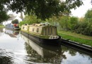 Usually, however, the canals are four or five boatwidths across as at this peaceful mooring just below the town of Stone.