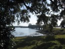 This bridge leads from the Beaufort waterfront to Lady