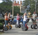 These folks are taking a Segway tour of the St. Augustine historic district.