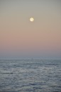 Moonset leaving Channel Islands