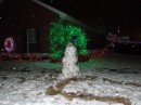 Our snowman.