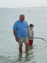 Bud and Adler: Wading at Fort Desoto North Beach