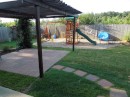 The play yard and patio now.