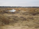 The strip mined landscape just outside the public use area, courtesy Hansen Corporation