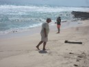 Beachcombing on the Atlantic shore