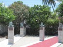 "Sculpture Garden" in New Plymouth with Busts of Notable Citizens