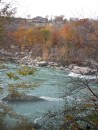 The Niagara River rapids from the trail along the gorge. Although we
