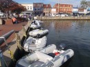 Our dinghies are our primary mode of transportation when we anchor or moor our boats.  This is the 