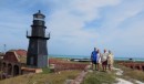 Len & Barb, Jim & Deb on the top of Fort Jefferson in the Dry Tortugas National Park.
