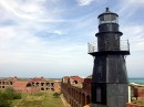 The lighthouse at Fort Jefferson.