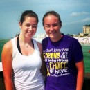 Molly and Lexi on Clearwater Beach.