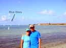 Us on Bird Key with Fort Jefferson and BlueSkies in the background