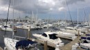 Safely docked in our marina for hurricane season.