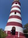 Elbow Reef Lighthouse: Most recognized landmark in Abaco.Original structure built in  1864. This 19th century system operates totally without electriciy. The fixed light was replaced in with a rotating Fresnel lens in in 1936.  