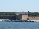 The fort at the entrance to St. Mary