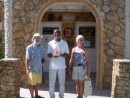Brian & Lynn with Ashley B. Saunders, Historian, and builder of the Dolphin House.