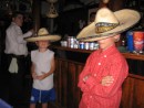 IMG_0444: Francois and his friend Joshua in sombreros