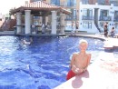 IMG_0432: Francois in the pool at Marina El Cid, Mazatlan