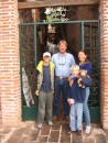 IMG_0553: the four of us at Posada del Hidalgo