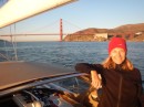 departing under the Golden Gate