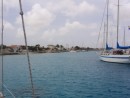 Aussicht auf Bonaire von unseren Ankerplatz