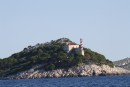 The lighthouse that was our guide on our passage back from Italy
