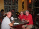 Di and the boys at dinner in Mazatlan.