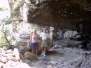 Rose and Vern in the cave.