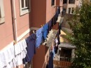 Washing is always important to yachties.  Here is our washing out on the line in Estrela !