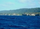 The northcentral coastline of the DR boasts a golf course lying on top of the cliffs and stretching for quite a distance