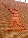 In Portsmouth there is the Virginia Sports Hall of Fame, and 5 sports figures were presented in raised bricks on the outside.  We thought it was well done.