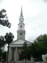 At the beginning of the Forrest Gump movie, a feather was dropped from the belfry of this Savannah church.