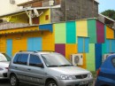 One of the many colorful buildings in Dehaies