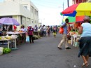 Saturday morning market along the main street in Portsmouth