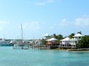 This is a photo of the yacht club at Staniel Cay.