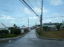 This is a typical road, bordered by typical houses, in Man-O-War.