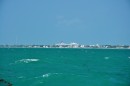 The cruise ship is the highest point in Key West.