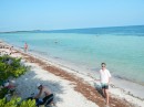 Kilian checks out the beach at Bahia Honda.