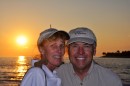 Enjoying sunset -- 16 years after our honeymoon in the same place.