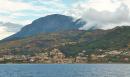 SE wind clouds over mountains on the way to Maratea marina