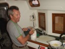 John in the galley on Diomedea