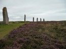 The ring of Brodgar. Neolithic monument of uncertain significance.