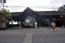 El Avion restaurant and bar. One of two cargo planes that were purchased in the Oliver North deal to supply arms to the gorillas so they could over throw the government.