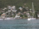 A little fuzzy but the north shoreline of Admirality Bay, Bequia