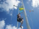 Yes, that is me. It was not a question "would you like to climb the mast and unfurl the flags?" it was like - "let