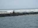 Barnegat breakwaters, a favorite for cast fishermen 092011