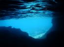 Underwater opening to Rocky Dundas