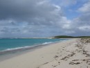 Beach on north side of Rum Cay