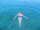Nancy enjoying first swim in the Bahamas