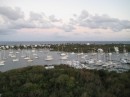A view of Hopetown Harbor from the top of the lighthouse.